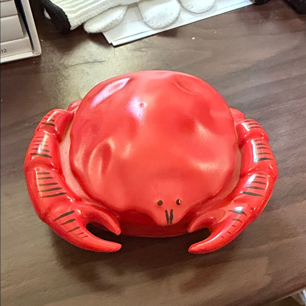 Vintage handmade and hand painted crab sauce bowls